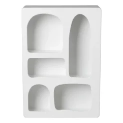 Xenos Vakkenkasten|Wandkasten-5 vakkenkast Zaha organic - MDF - 65x45x15 cm