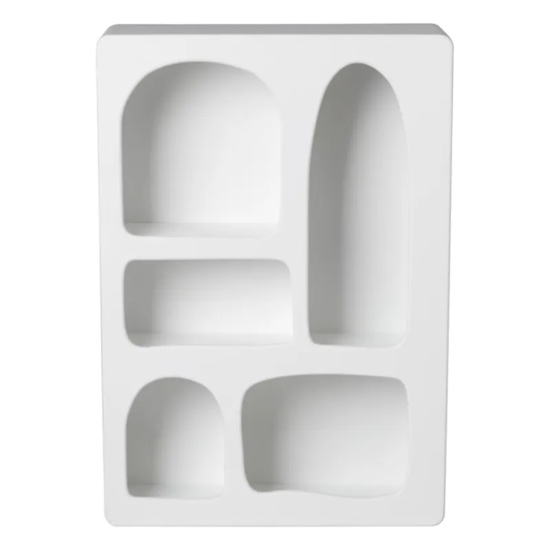 Xenos Vakkenkasten|Wandkasten-5 vakkenkast Zaha organic - MDF - 65x45x15 cm