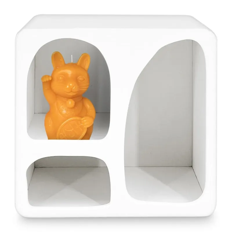 Xenos Vakkenkasten|Wandkasten-3 vakkenkast Zaha organic - MDF - wit - 30x30x15 cm