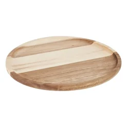 Xenos Borrelplanken|Kaarsenplateaus-Acacia tray rond - ø28 cm