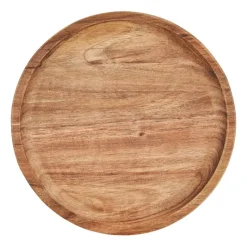 Xenos Borrelplanken|Kaarsenplateaus-Acacia tray rond - ø16 cm