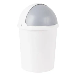 Xenos Prullenbakken-Afvalbakje mini-bullit - diverse varianten - 6 liter