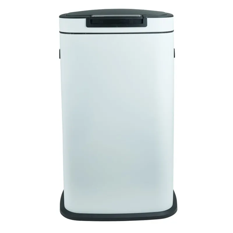 Xenos Prullenbakken-Afvalemmer push - wit - 38 liter