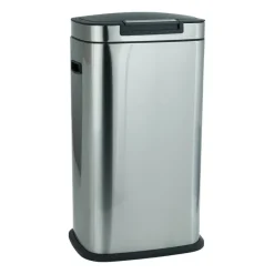 Xenos Prullenbakken-Afvalemmer push - zilver - 38 liter