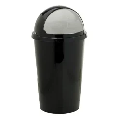 Xenos Prullenbakken-Afvalton bullit - 50 liter - zwart