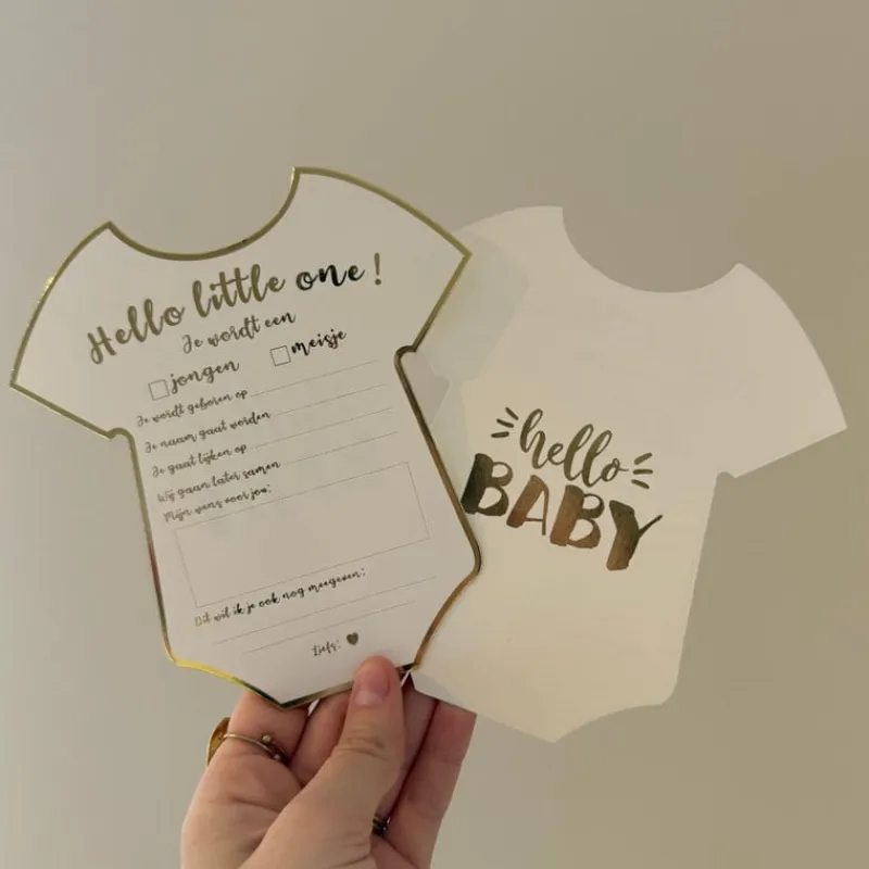 Xenos Babyshower-Babyshower invulkaarten - set van 10