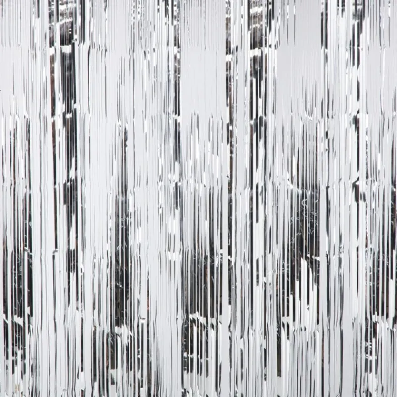 Xenos Backdrop|Verjaardagen-Backdrop - zilverkleurig - 180x200 cm