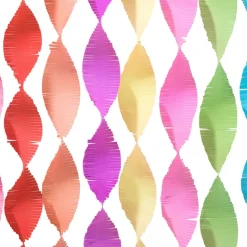 Xenos Backdrop|Kinderfeestjes-Backdrop crêpe papier - multikleur - 15x200 cm