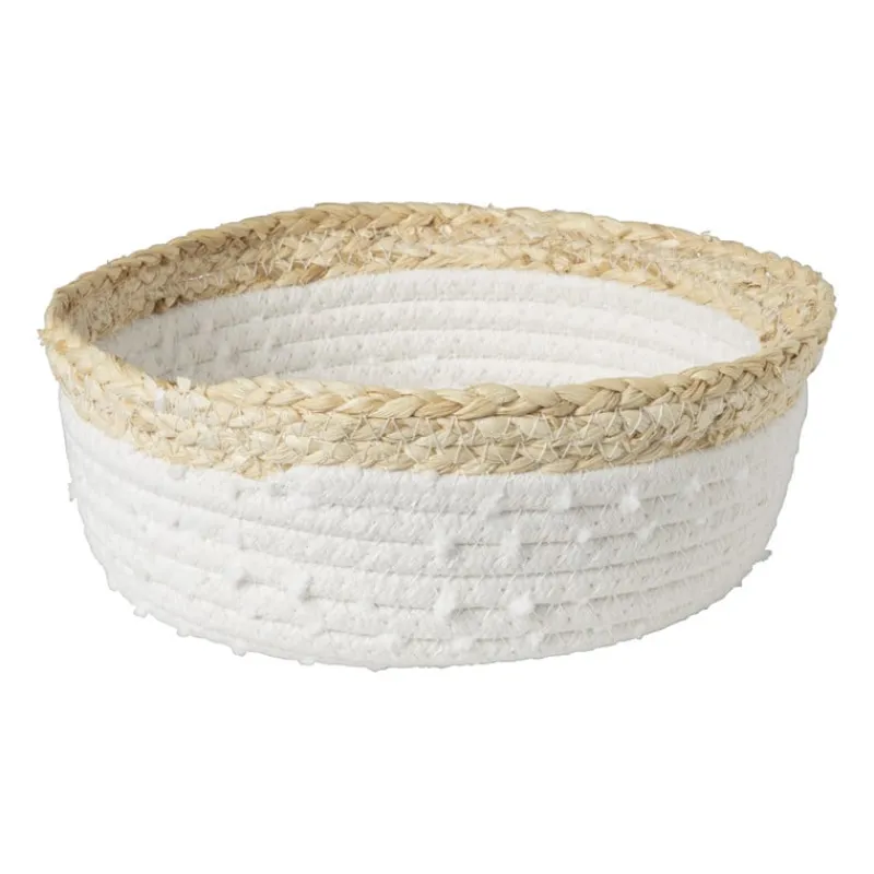 Xenos Badkamer Accessoires|Kerstcadeaus-Badkamer mandjes jute - set van 3