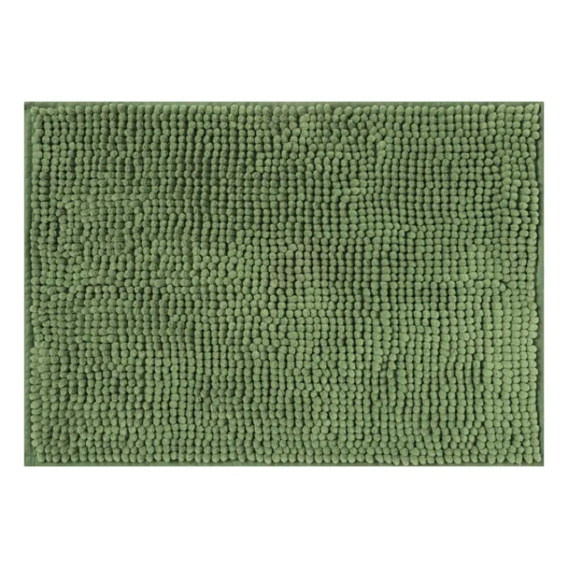 Xenos Badmatten-Badmat chenille - groen - 40x60 cm