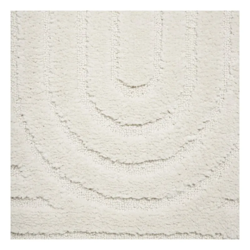 Xenos Badmatten-Badmat Lijnen - wit - 50x70 cm