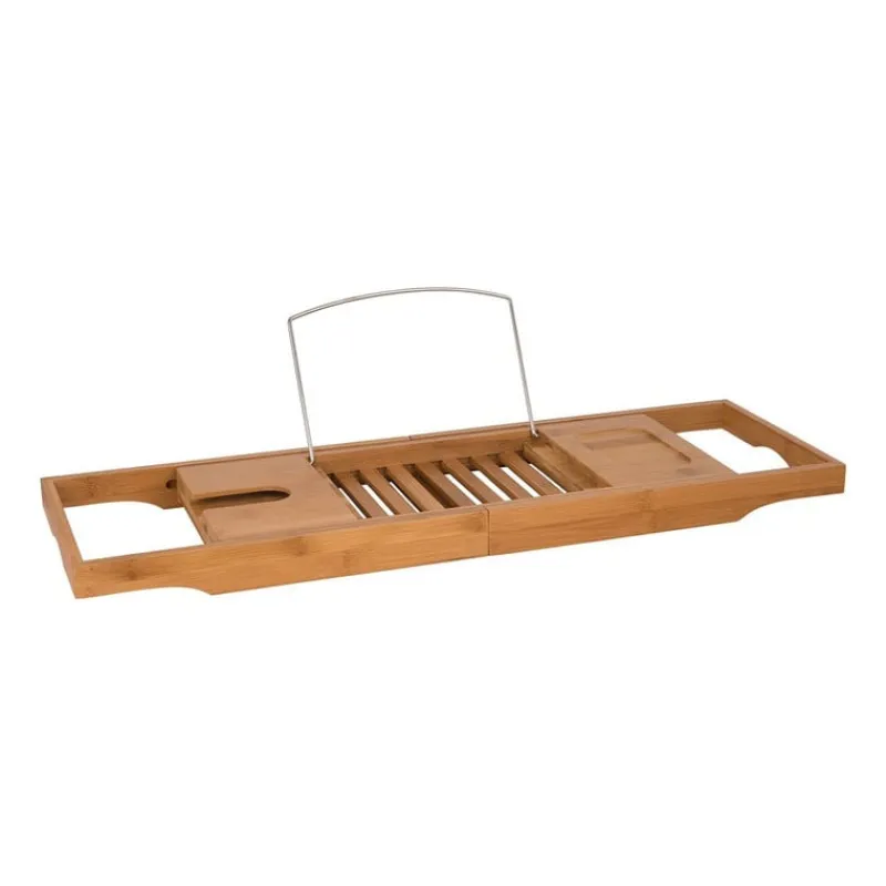 Xenos Doucherekjes|Badkamer Accessoires-Badrek bamboe - 70x23 cm