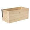 Xenos Wandrekken-Bakje voor wandrek - naturel - 8x20x10 cm
