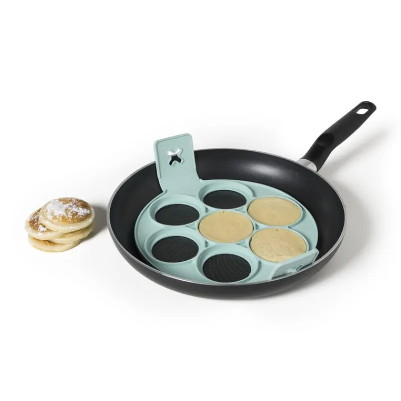 Xenos Bakvormen-Bakring voor 7 pannenkoeken - rond - groen