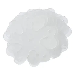 Xenos Ballonnen-Ballon clip bloemvorm - set van 10 - ø8x1 cm