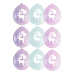 Xenos Ballonnen|Kinderfeestjes-Ballon unicorn - 9 stuks