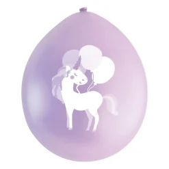Xenos Ballonnen|Kinderfeestjes-Ballon unicorn - 9 stuks