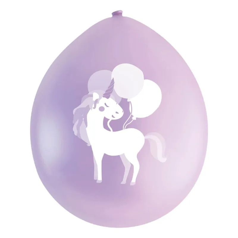 Xenos Ballonnen|Kinderfeestjes-Ballon unicorn - 9 stuks