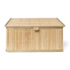 Xenos Manden|Manden-Bamboe mand met deksel - 11x24x18 cm