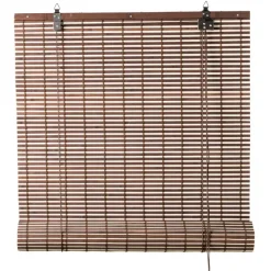 Xenos Rolgordijnen-Bamboe rolgordijn - bruin - 90x180 cm