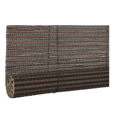 Xenos Rolgordijnen-Bamboe rolgordijn - donkerbruin - 120x180 cm