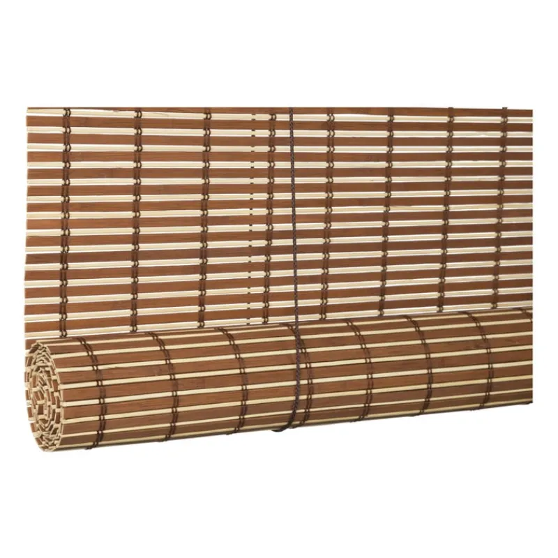 Xenos Rolgordijnen-Bamboe rolgordijn - lichtbruin - 90x180 cm