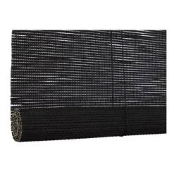 Xenos Rolgordijnen-Bamboe rolgordijn - zwart - 150x180 cm