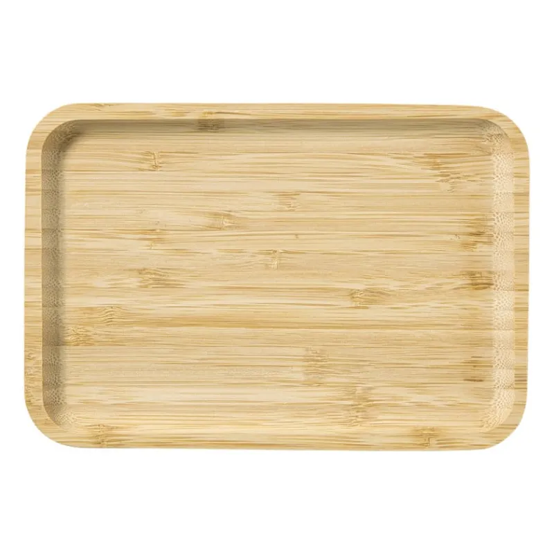 Xenos Dienbladen-Bamboe tray klein - bruin - 1.8x21x14.5 cm