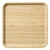 Xenos Dienbladen-Bamboe tray vierkant - bruin - 1.8x24.5x24.5 cm