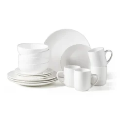 Xenos Borden-Basic dinerbord rond - wit - Ø26.5 cm