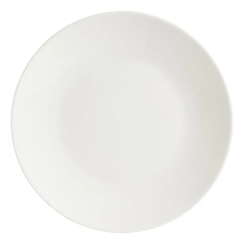Xenos Borden-Basic ontbijtbord rond - wit - Ø19 cm