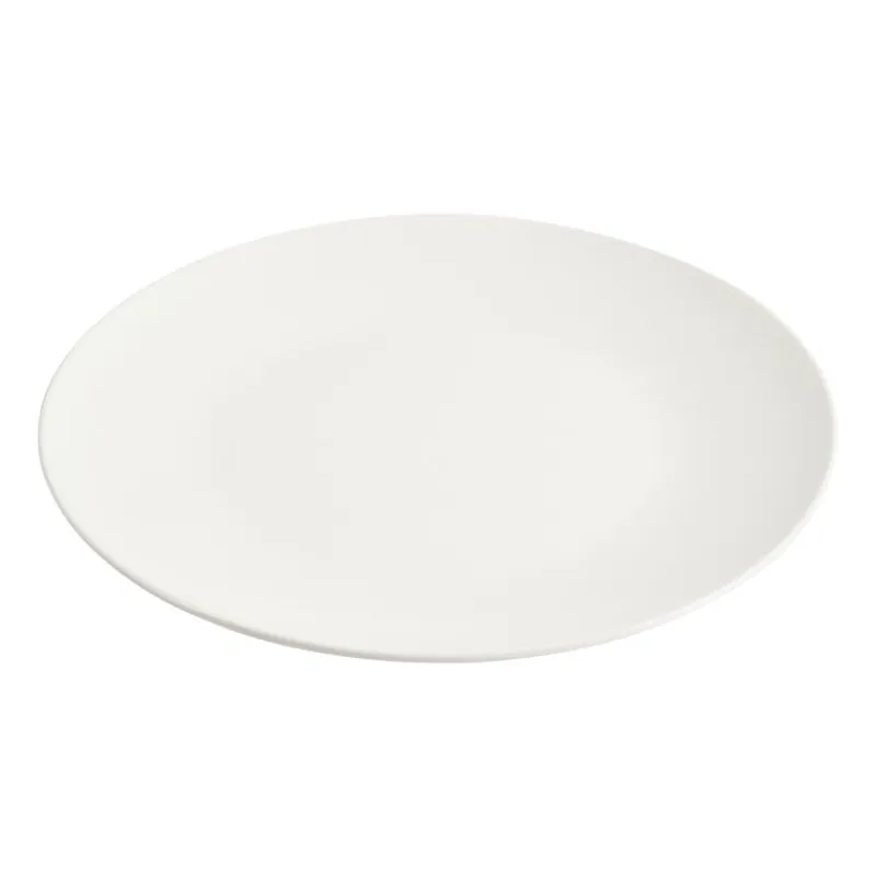 Xenos Borden-Basic ontbijtbord rond - wit - Ø19 cm