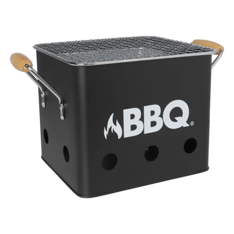 Xenos Barbecue-Bbq kubus - mini barbecue - 27.5x17x15.5 cm
