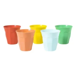 Xenos Buitenservies|Kinderservies-Beker facet - oranje - 250 ml