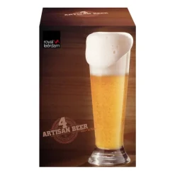 Xenos Glazensets|Bierglazen-Bierglazen op voet - 37 cl - set van 4