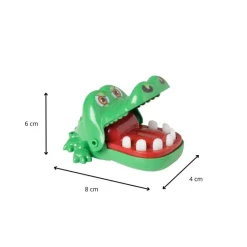 Xenos Drankspellen|Spellen-Bijtende krokodil mini spelletje - 6x4x8 cm