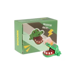 Xenos Drankspellen|Spellen-Bijtende krokodil mini spelletje - 6x4x8 cm