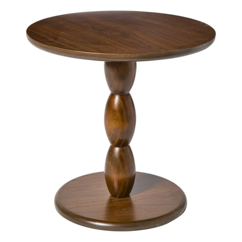 Xenos Bijzettafels-Bijzettafel Anna - bruin - ø40x40 cm