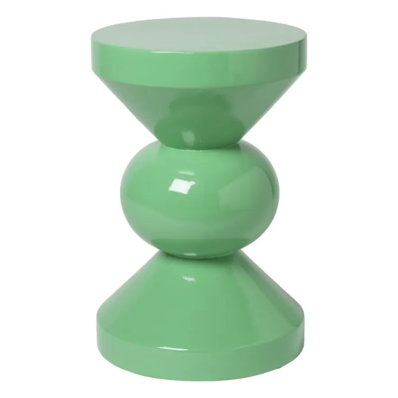 Xenos Bijzettafels-Bijzettafel diabolo - groen - ø33x50 cm