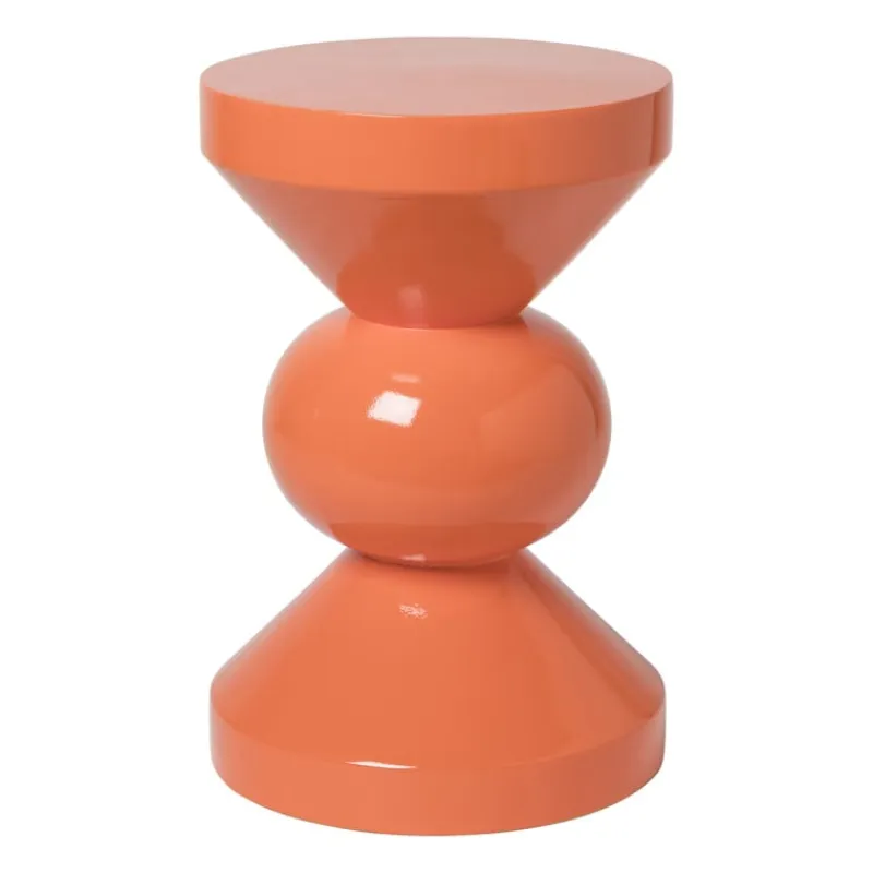 Xenos Bijzettafels-Bijzettafel diabolo - peach - ø33x50 cm