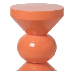 Xenos Bijzettafels-Bijzettafel diabolo - peach - ø33x50 cm