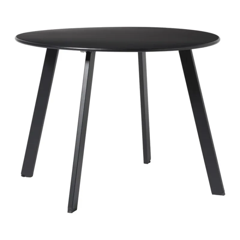 Xenos Bijzettafels-Bijzettafel Diego klein - zwart - ø60x46 cm