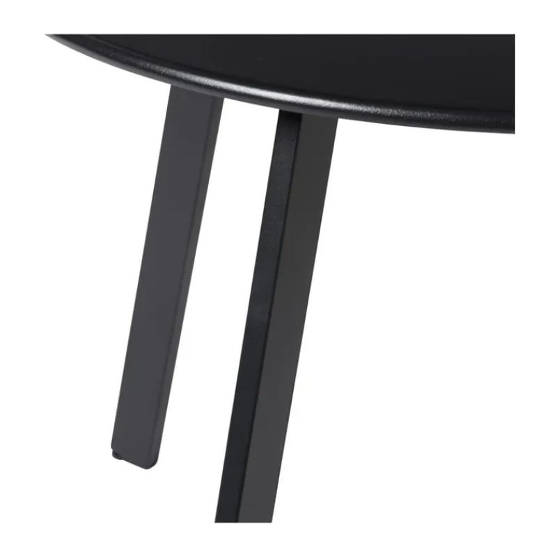 Xenos Bijzettafels-Bijzettafel Diego klein - zwart - ø60x46 cm