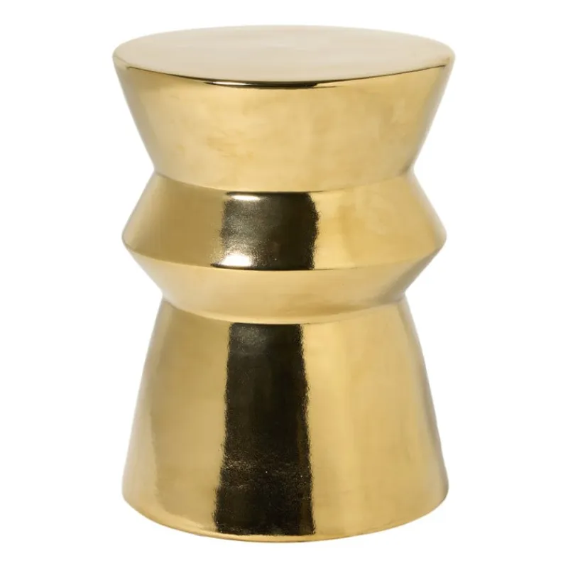 Xenos Bijzettafels-Bijzettafel gold - goudkleurig - ø33x44 cm