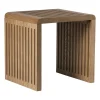 Xenos Bijzettafels-Bijzettafel Japandi klein - bruin - 34x34x29 cm