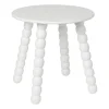 Xenos Bijzettafels-Bijzettafel Julia - wit - ø40x40 cm