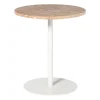 Xenos Bijzettafels-Bijzettafel Kanton marmer - roze - ø40x45 cm