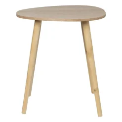 Xenos Bijzettafels-Bijzettafel lund ovaal klein - naturel - 50x38x45 cm