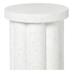 Xenos Bijzettafels-Bijzettafel Malmo - wit - ø40x45 cm