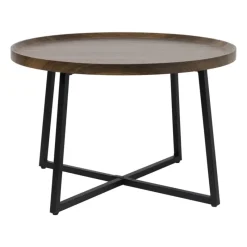 Xenos Bijzettafels-Bijzettafel Max - MDF/metaal - ø70x46 cm